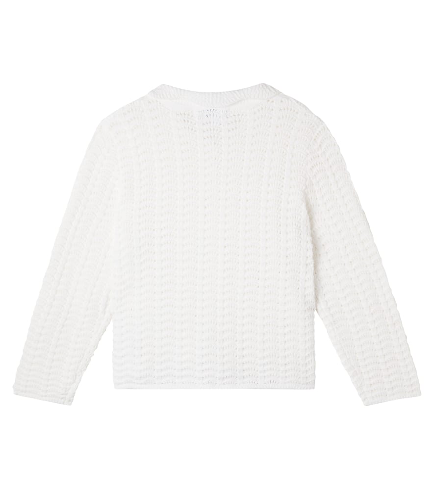 Open-knit cotton cardigan