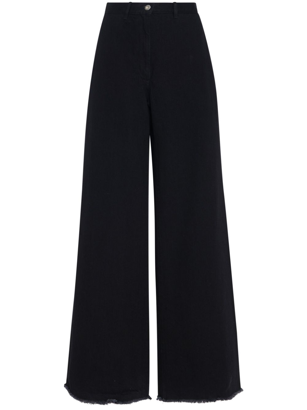 Wide-leg flared jeans - Black