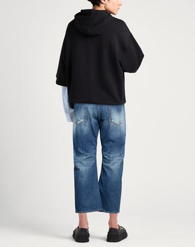 Man Jeans Blue Size 30 Cotton, Cow leather