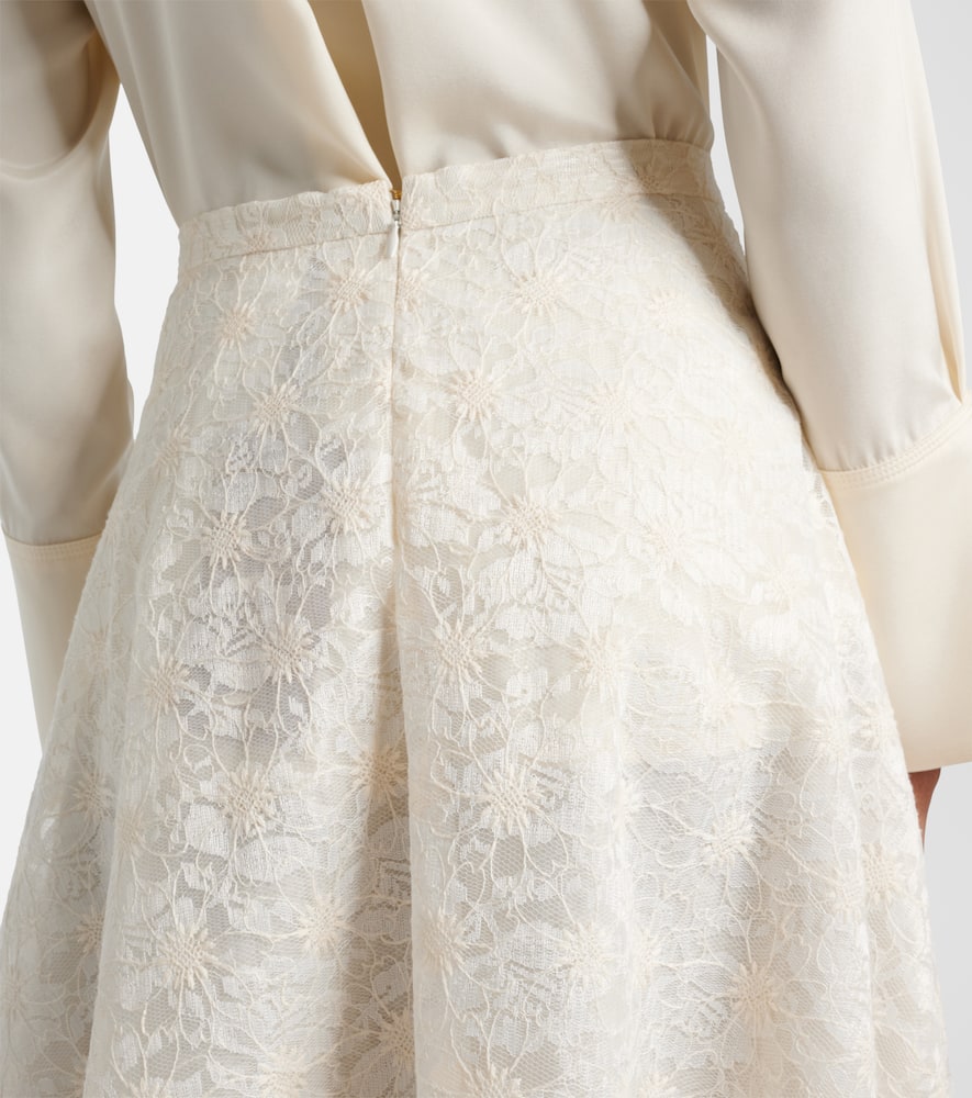 Avena embroidered midi skirt