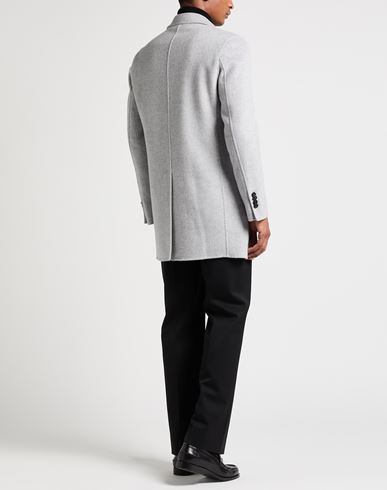 Paltò Man Coat Light grey Size 42 Wool, Nylon