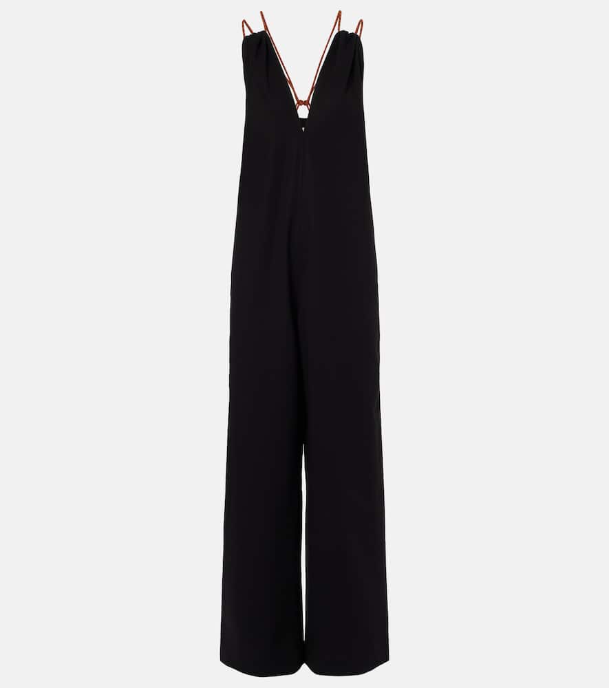Cotton crêpe jumpsuit