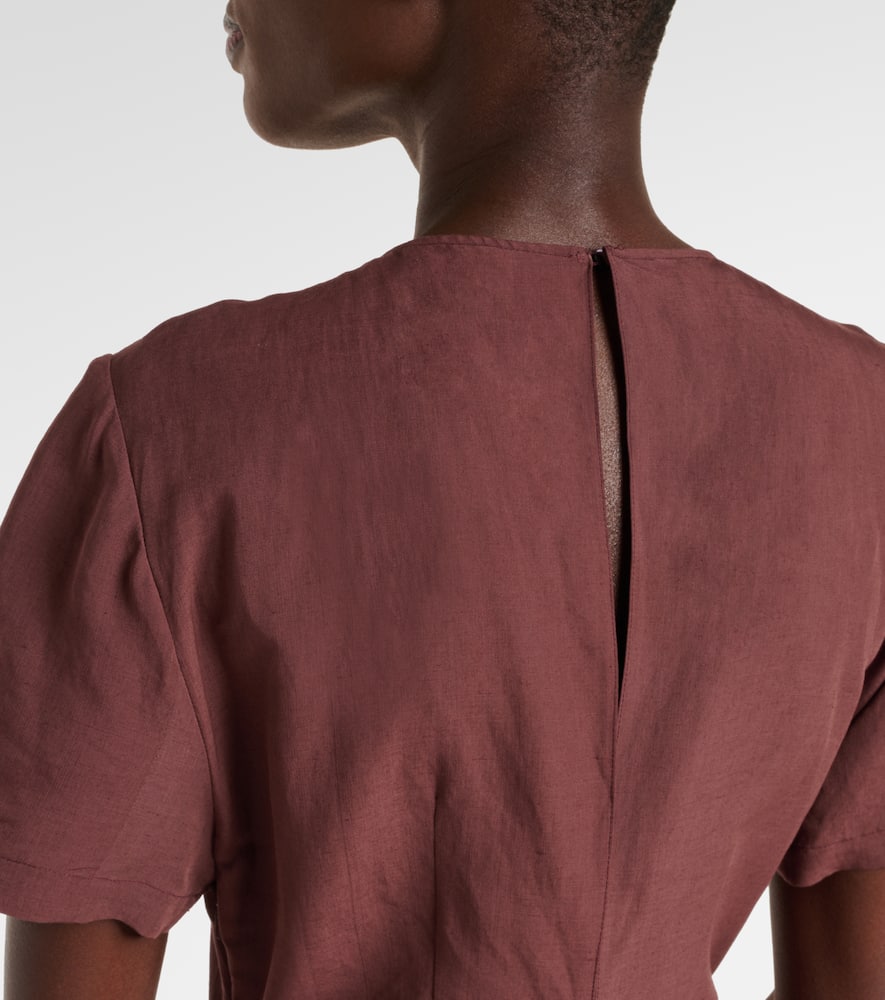 Paula's Ibiza tie-detail midi dress