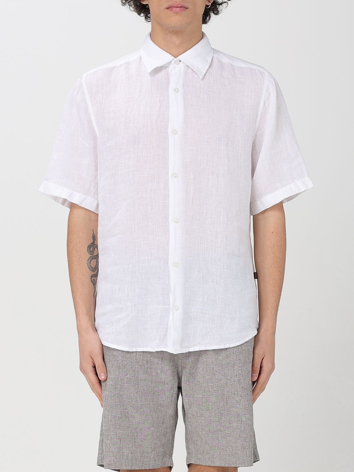 Shirt BOSS Men color White