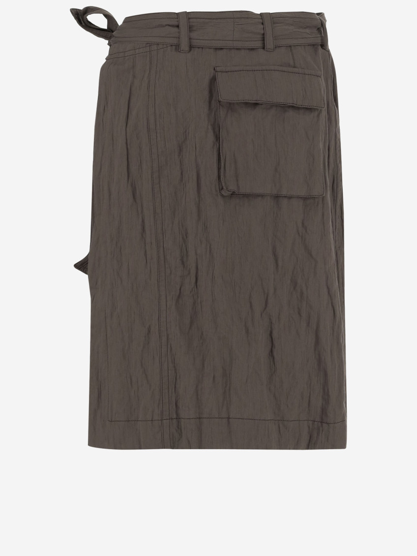 Wrap Skirt Made Of Cotton Blend