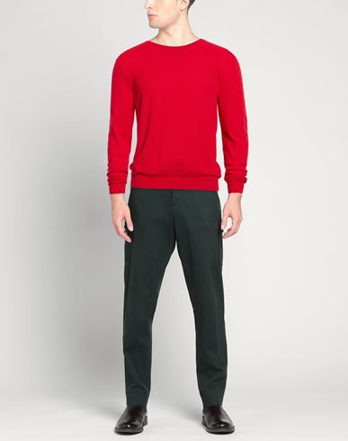 Man Sweater Red Size 40 Cotton, Polyamide