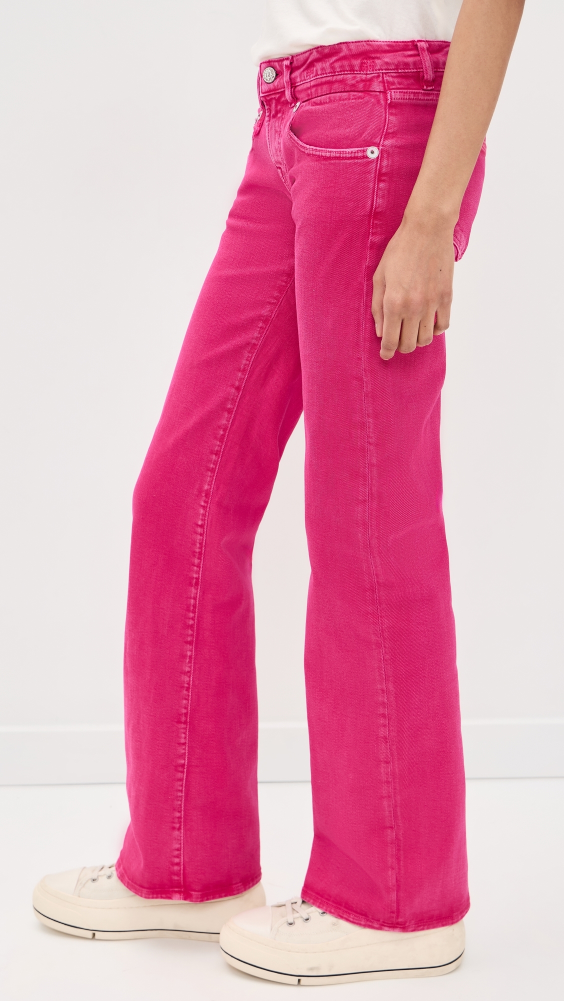 Boy Flare Jeans Fuchsia Stretch