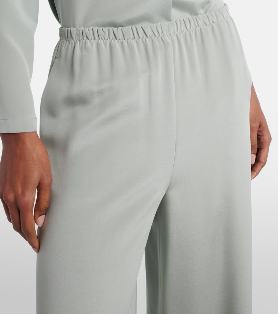 Maga silk-blend satin wide-leg pants