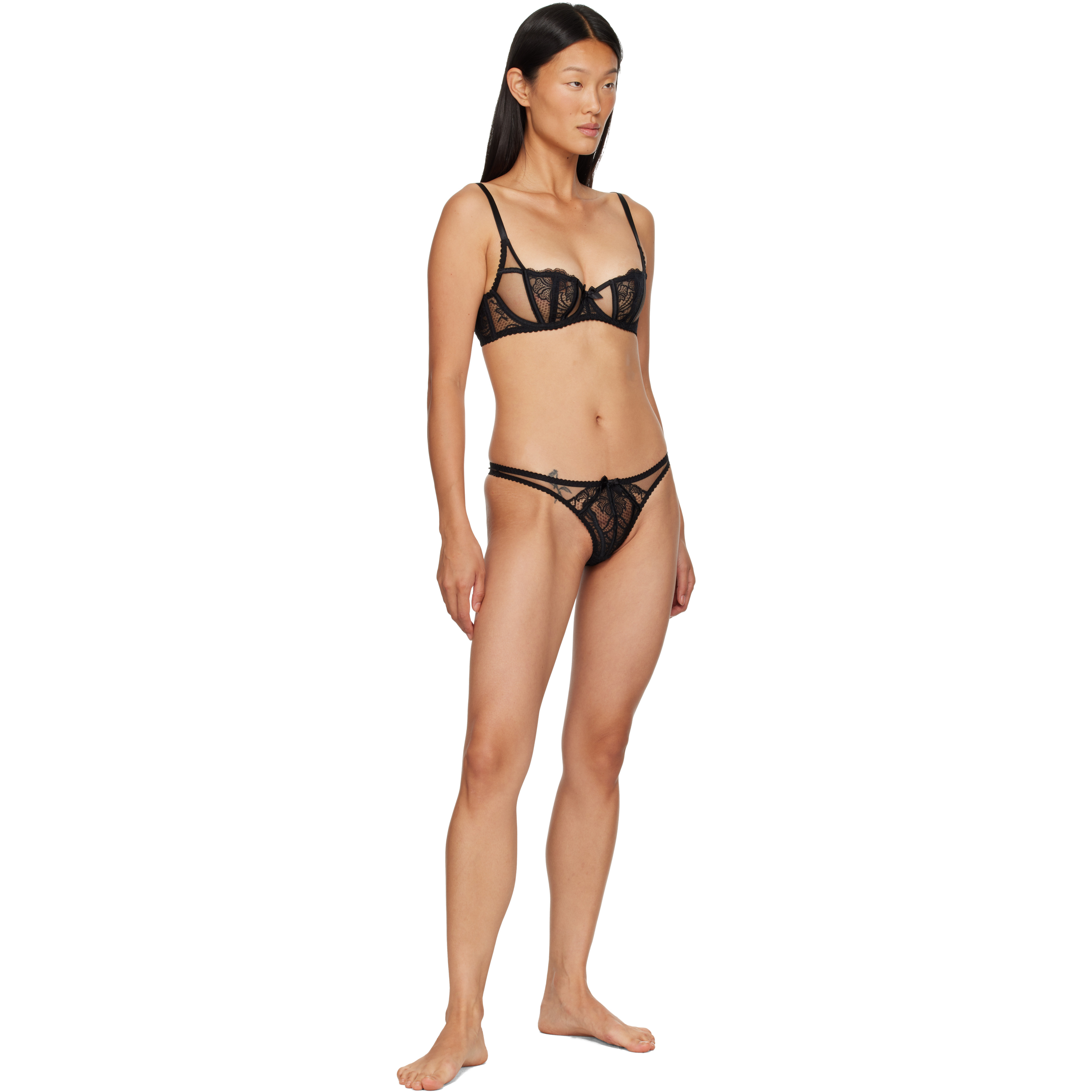 Black Rozlyn Thong