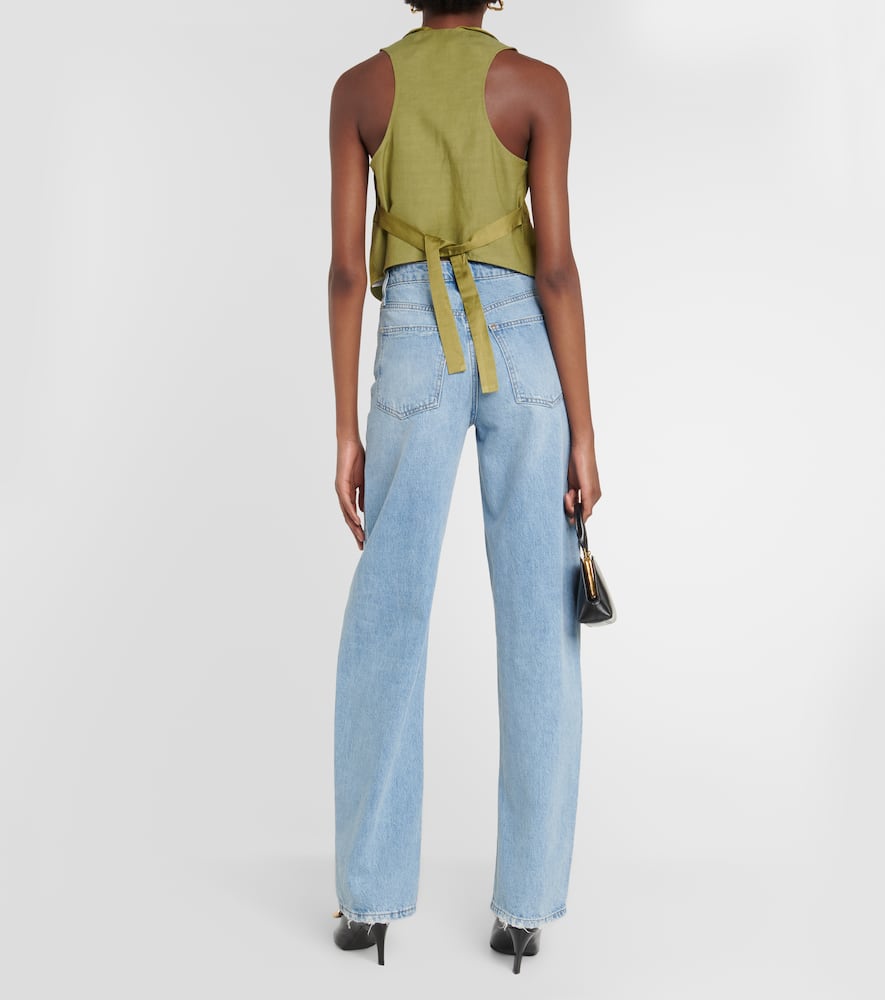 Slouchy Coolness hemp-blend vest