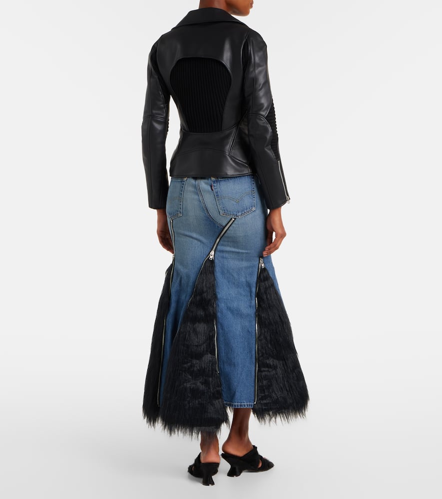 Faux leather jacket