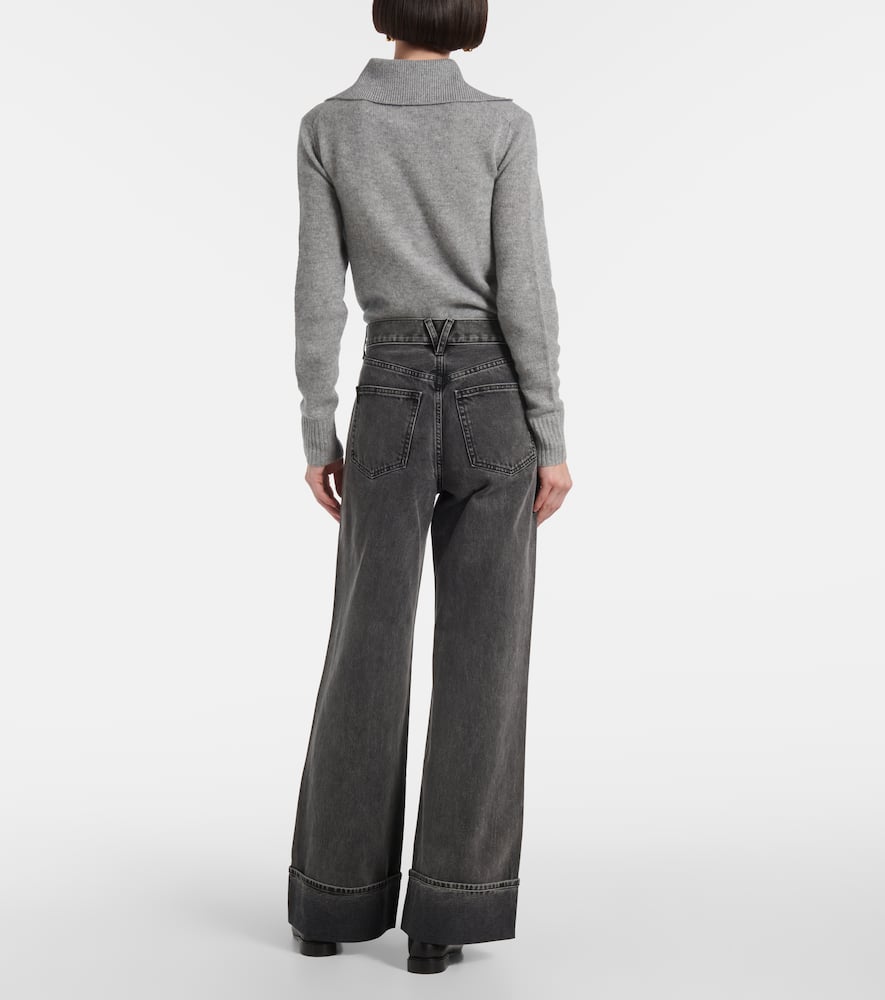 Taylor high-rise wide-leg jeans