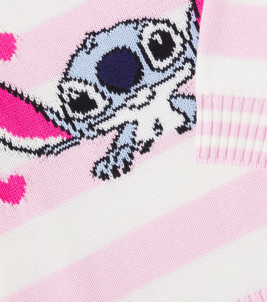 X Disney Stitch striped sweater