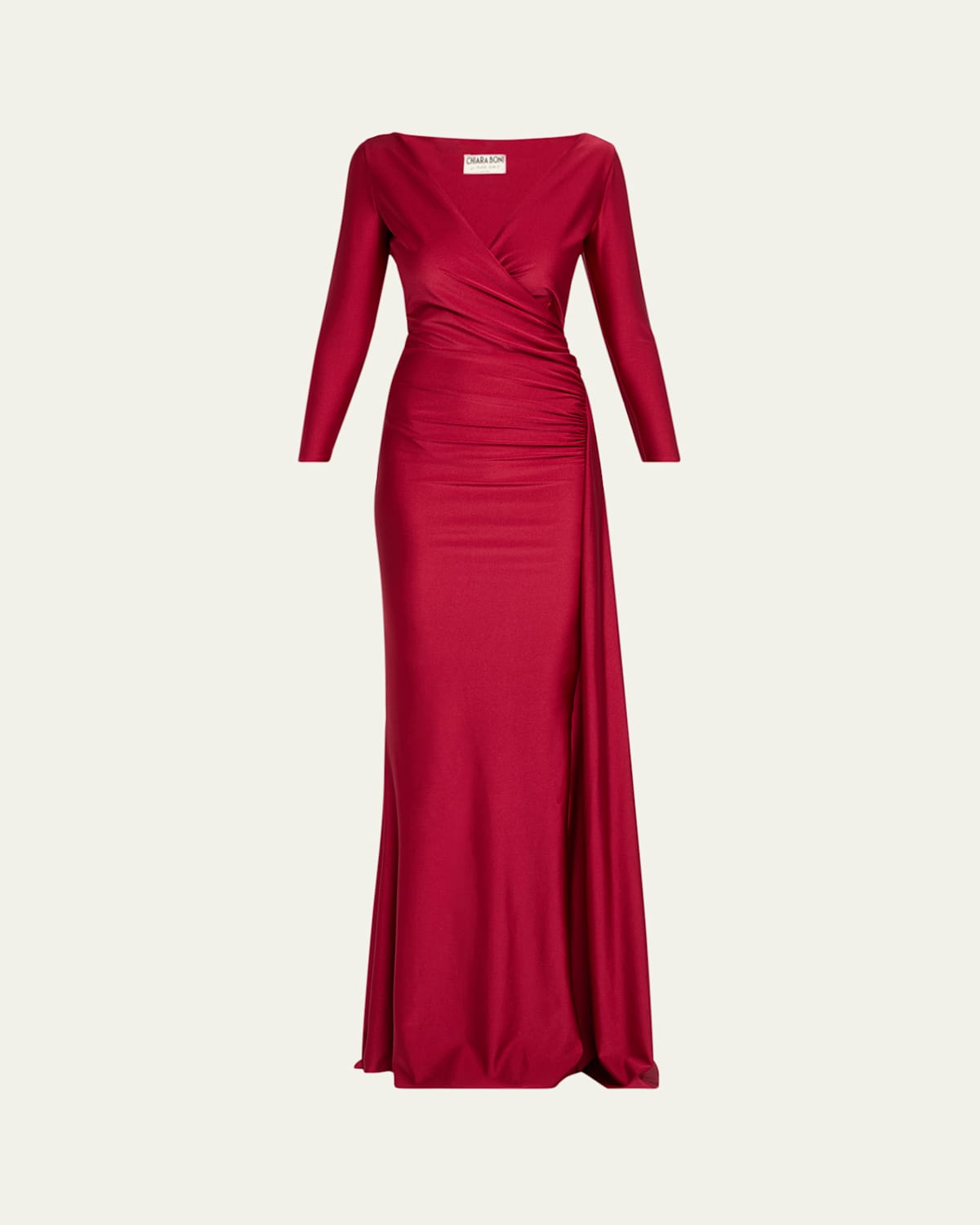 CHIARA BONI La Petite Robe | Koly Draped Surplice Jersey Gown | Realry
