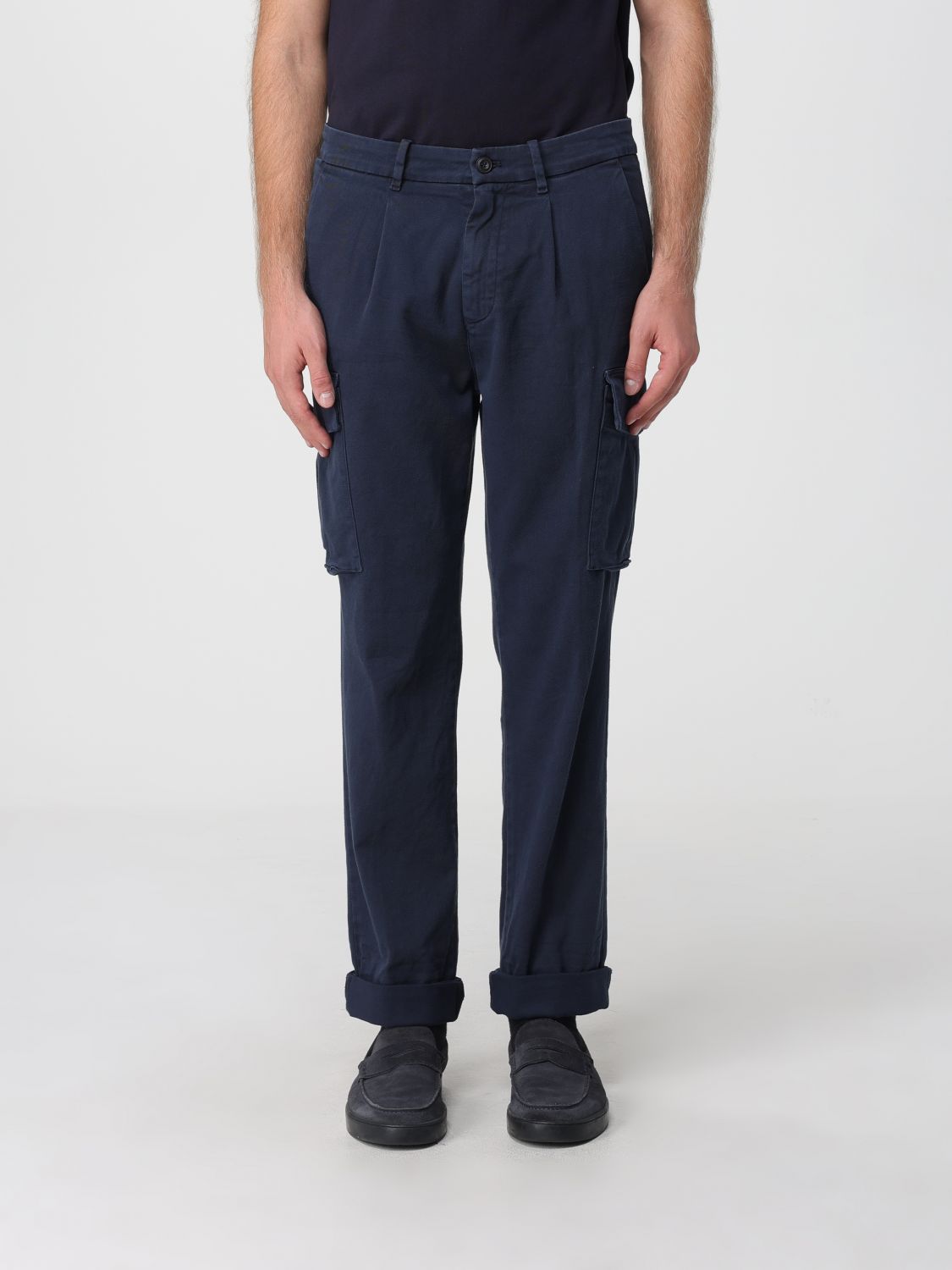 Pants Men color Blue