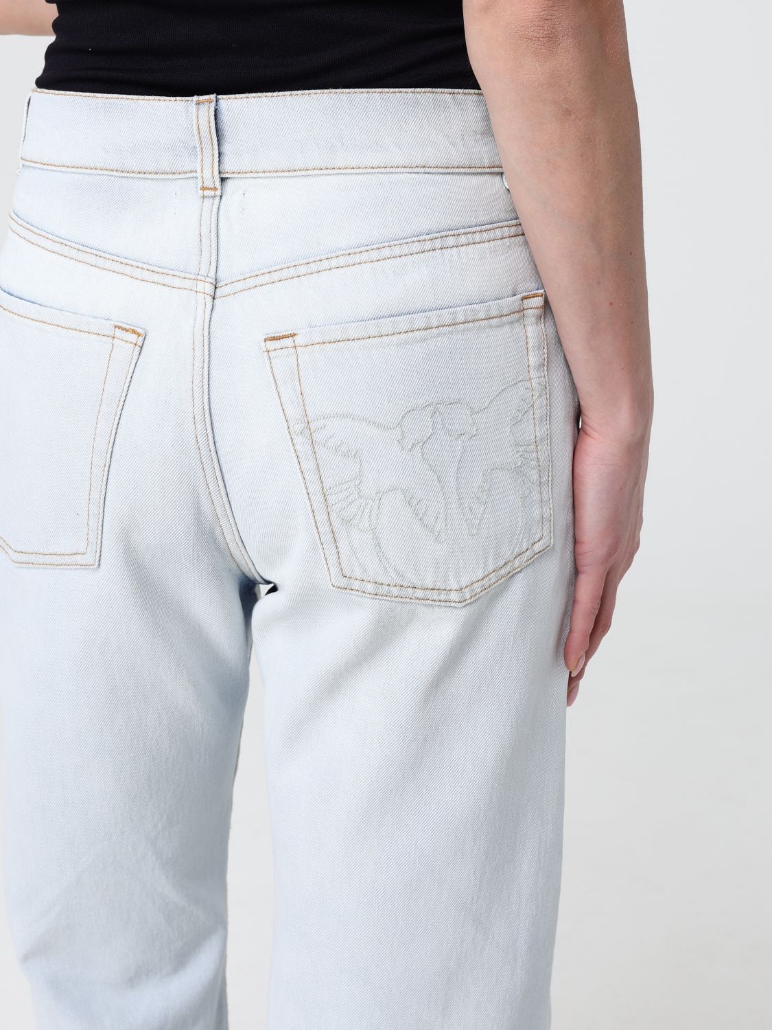 Jeans Woman color White