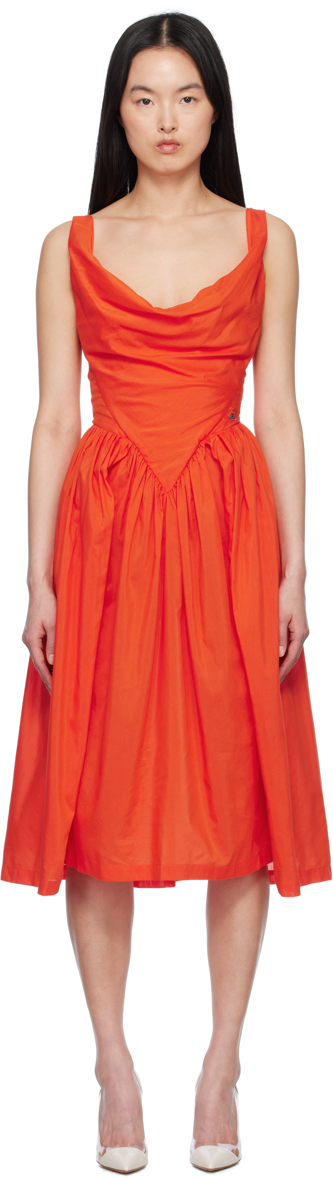 Vivienne Westwood | Vivienne Westwood Orange Sunday Midi Dress | Realry