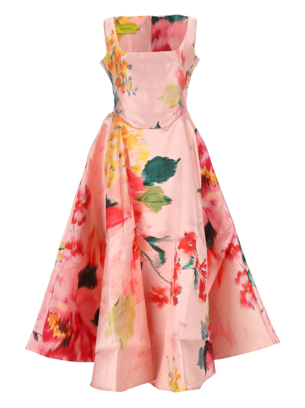 Floral-print sleeveless dress - Pink
