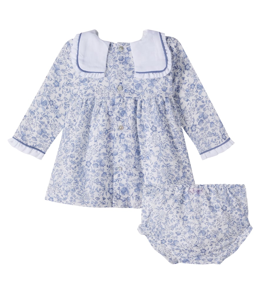 Baby Aranda floral cotton dress and bloomers set