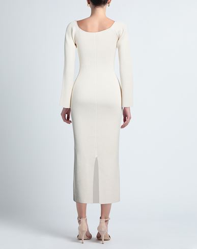Woman Midi dress Cream Size S Viscose, Polyester