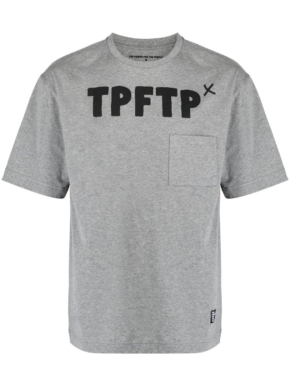 Logo print short-sleeve T-shirt - Grey