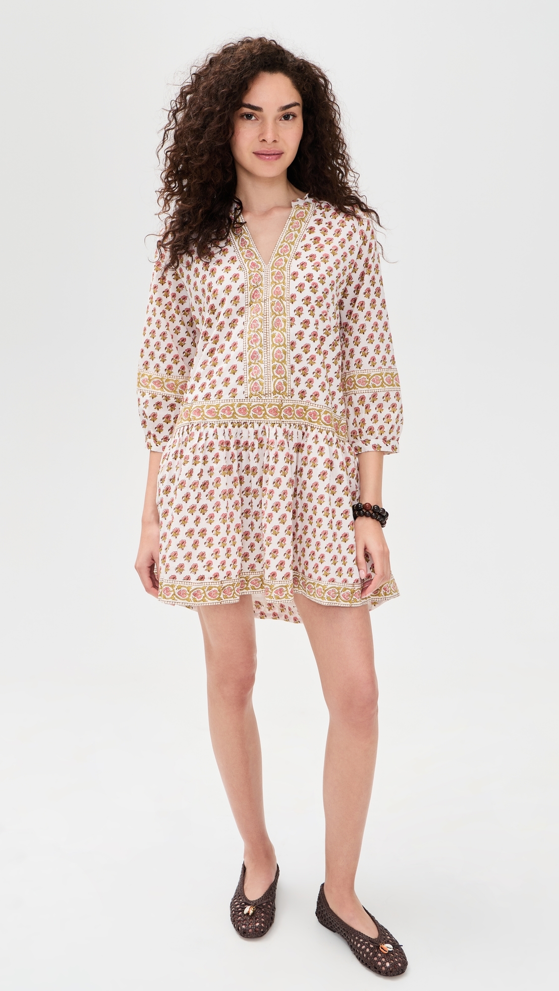 Jeanine Dress Faded Rose Daisy