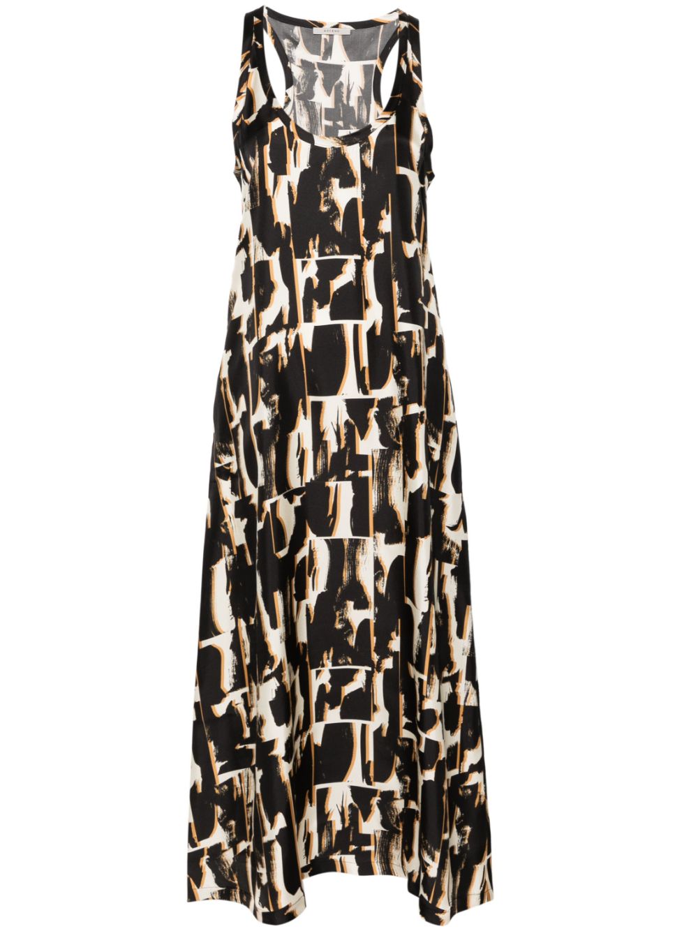 Allie silk midi dress - Black