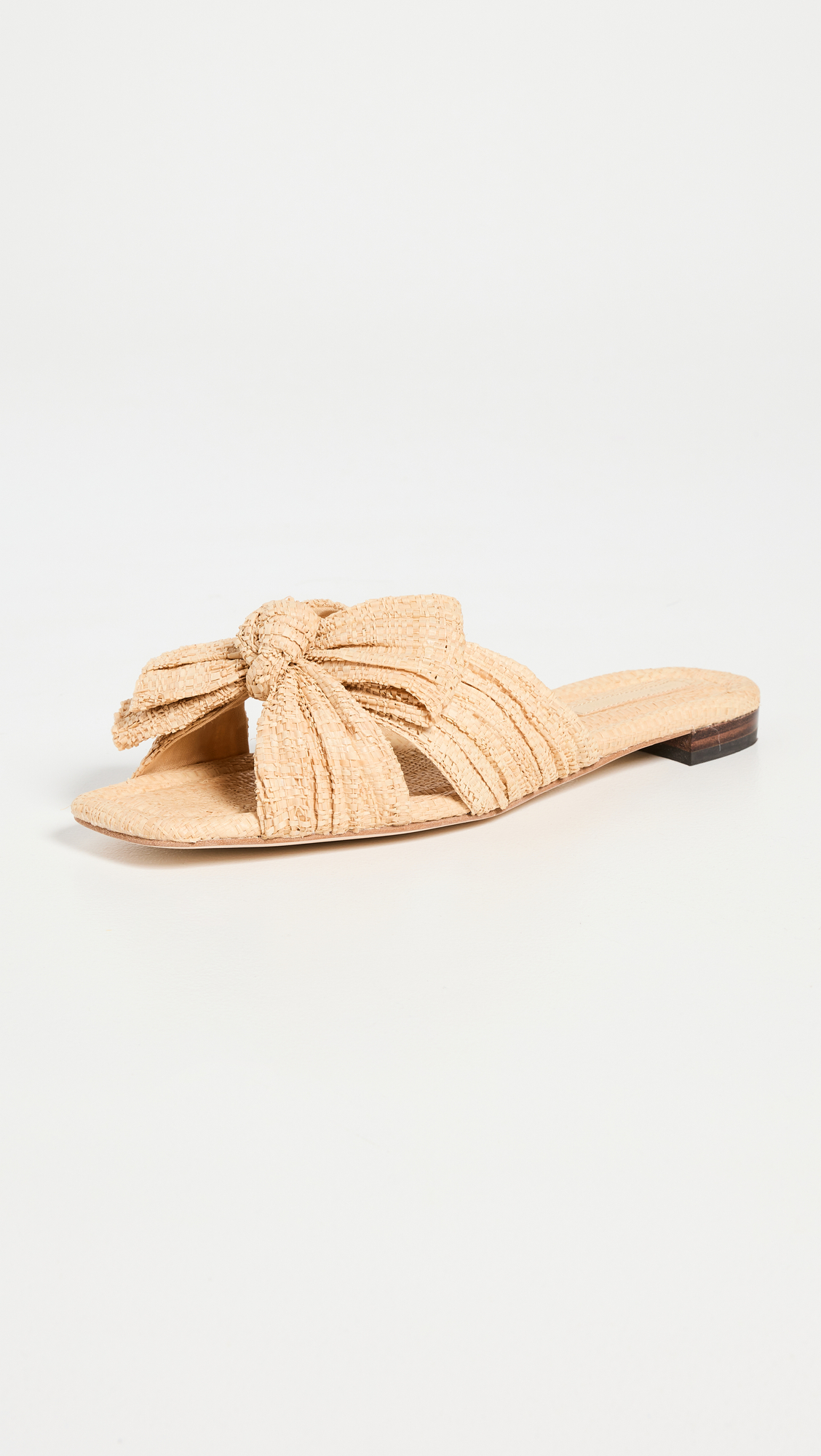 Daphne Pleated Knot Flat Sandals