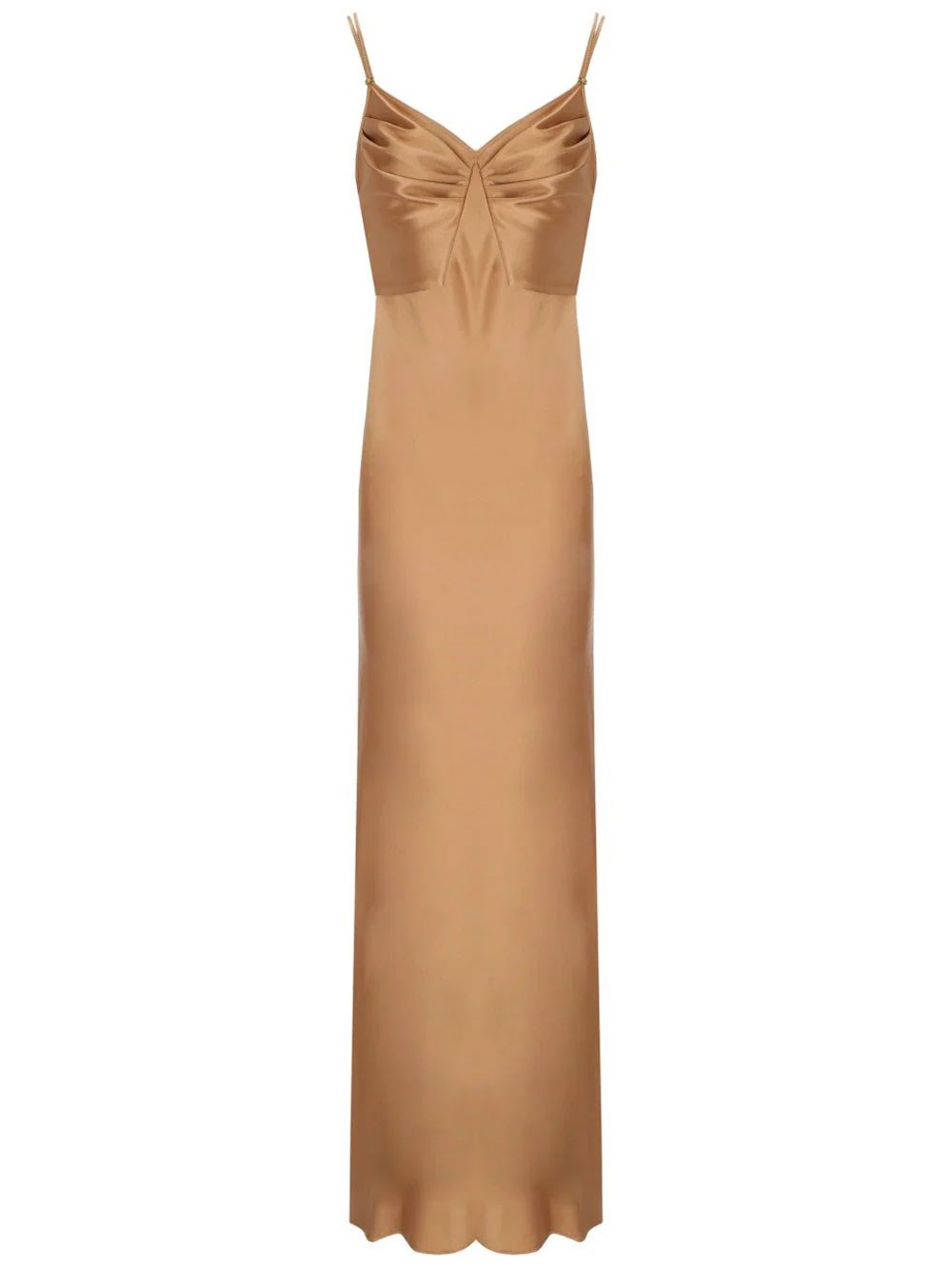 Red Carpet Dress In Satin Fabric
