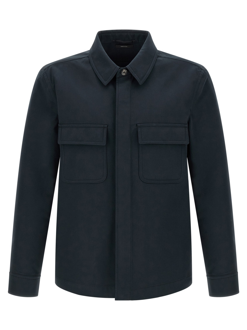 Twill Overshirt Shirt And Blouse Blue