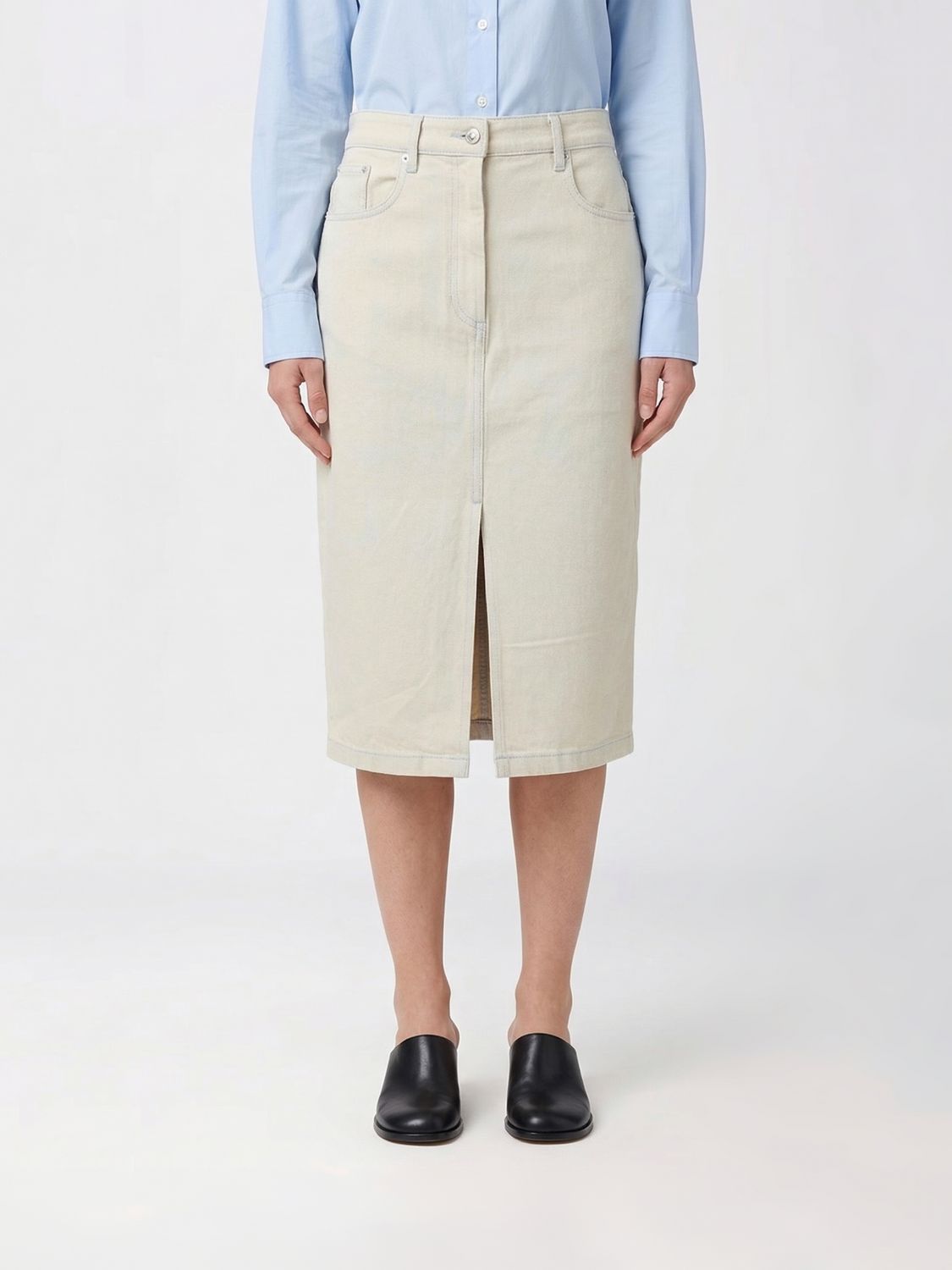 Skirt A. P.C. Woman color White