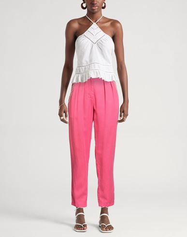 Woman Pants Fuchsia Size 26 Lyocell, Polyester