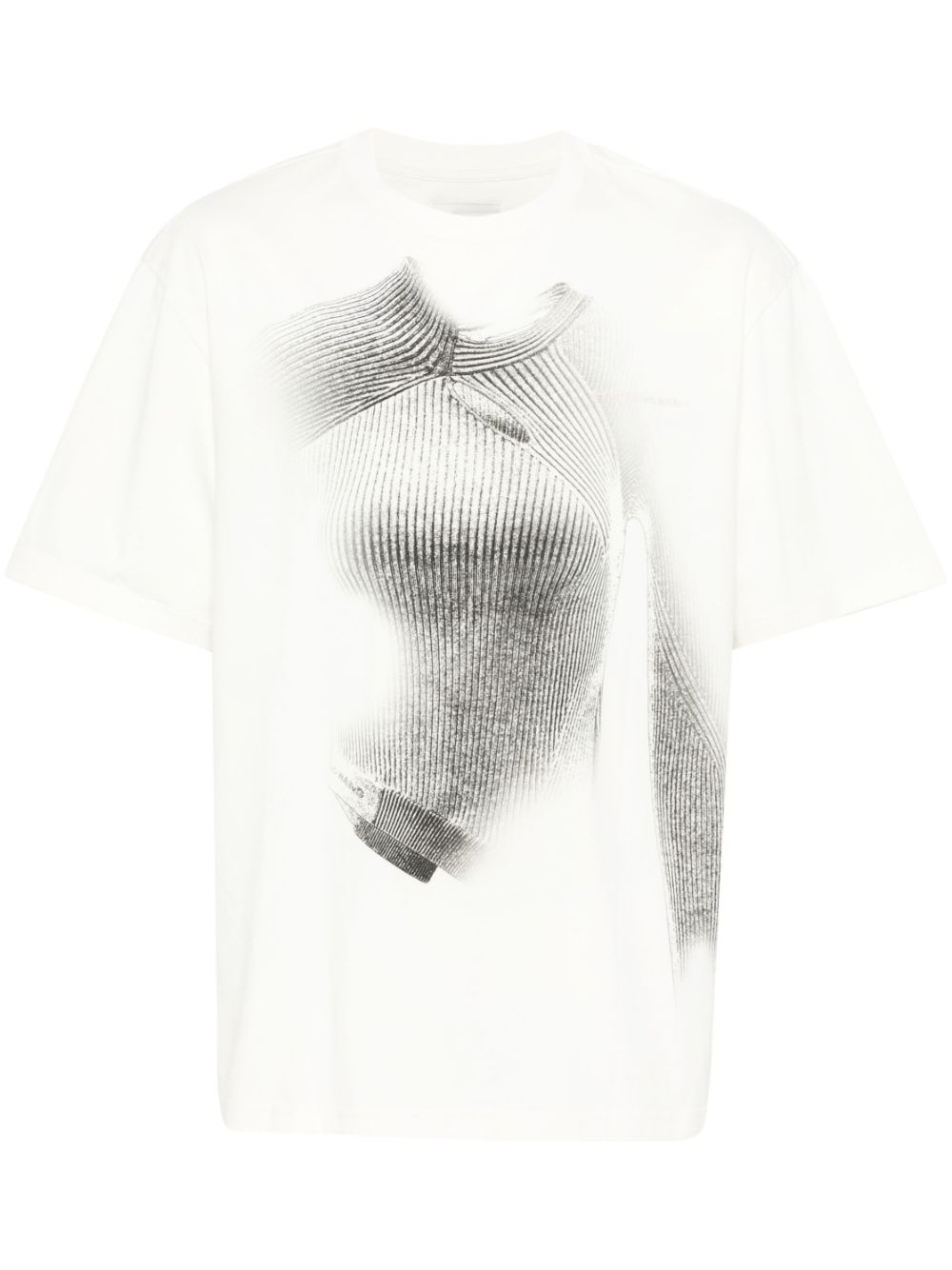 Graphic-print T-shirt - Neutrals