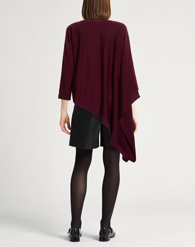 Woman Sweater Burgundy Size 6 Wool
