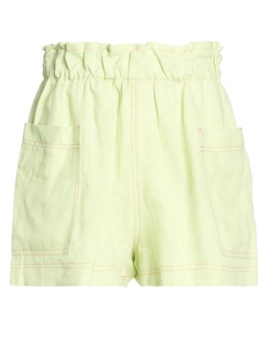 Woman Shorts & Bermuda Shorts Light green Size XS Linen