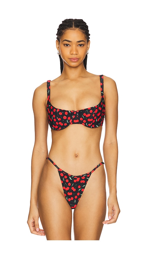 Good American Balconette Bikini Top in Black. -  S also in L