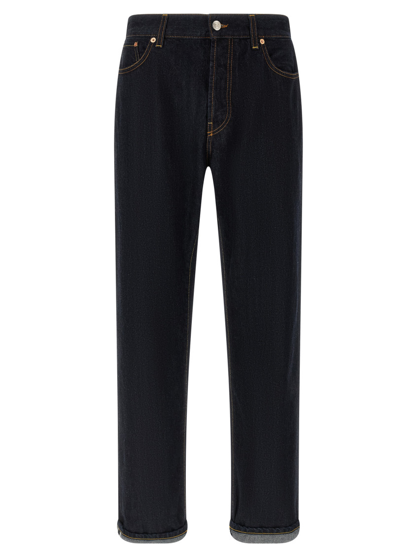 Dark Blue Denim Jeans