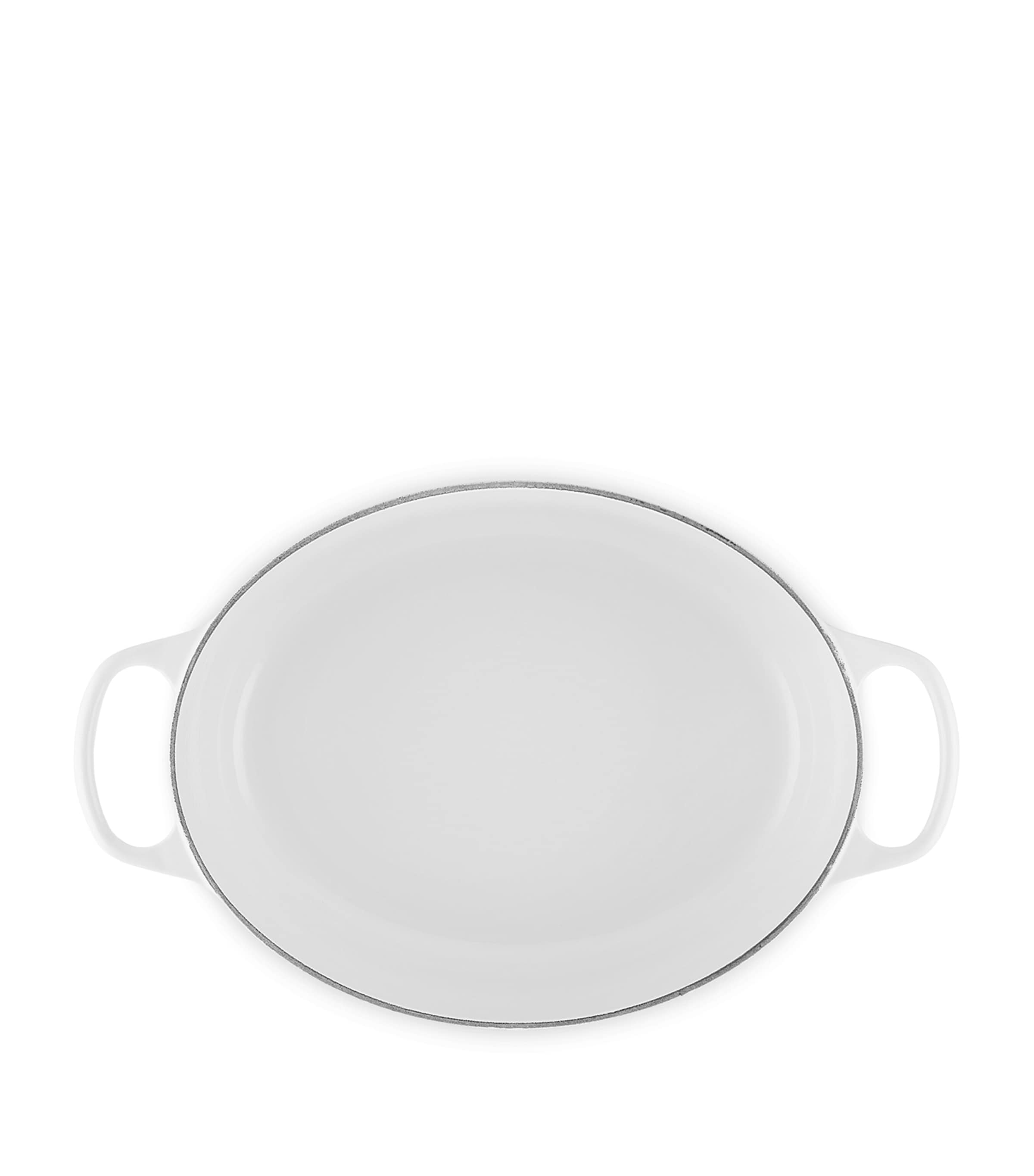 Cast Iron Marble Oval Casserole Dish