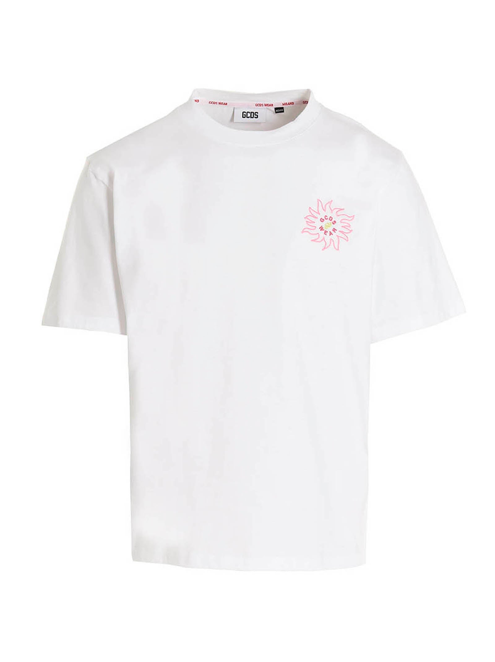 Logo-Embroidered Cotton T-Shirt — White