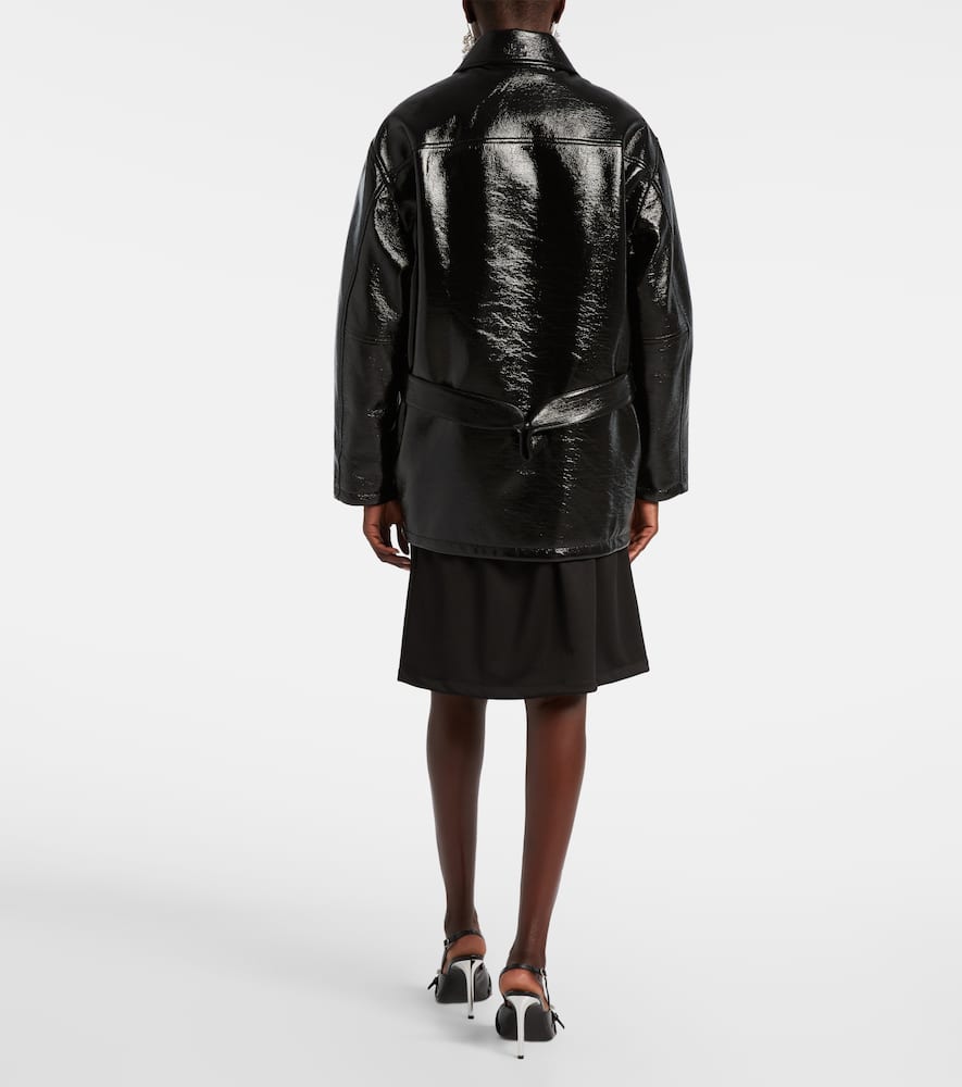 Courrèges Coated cotton-blend jacket