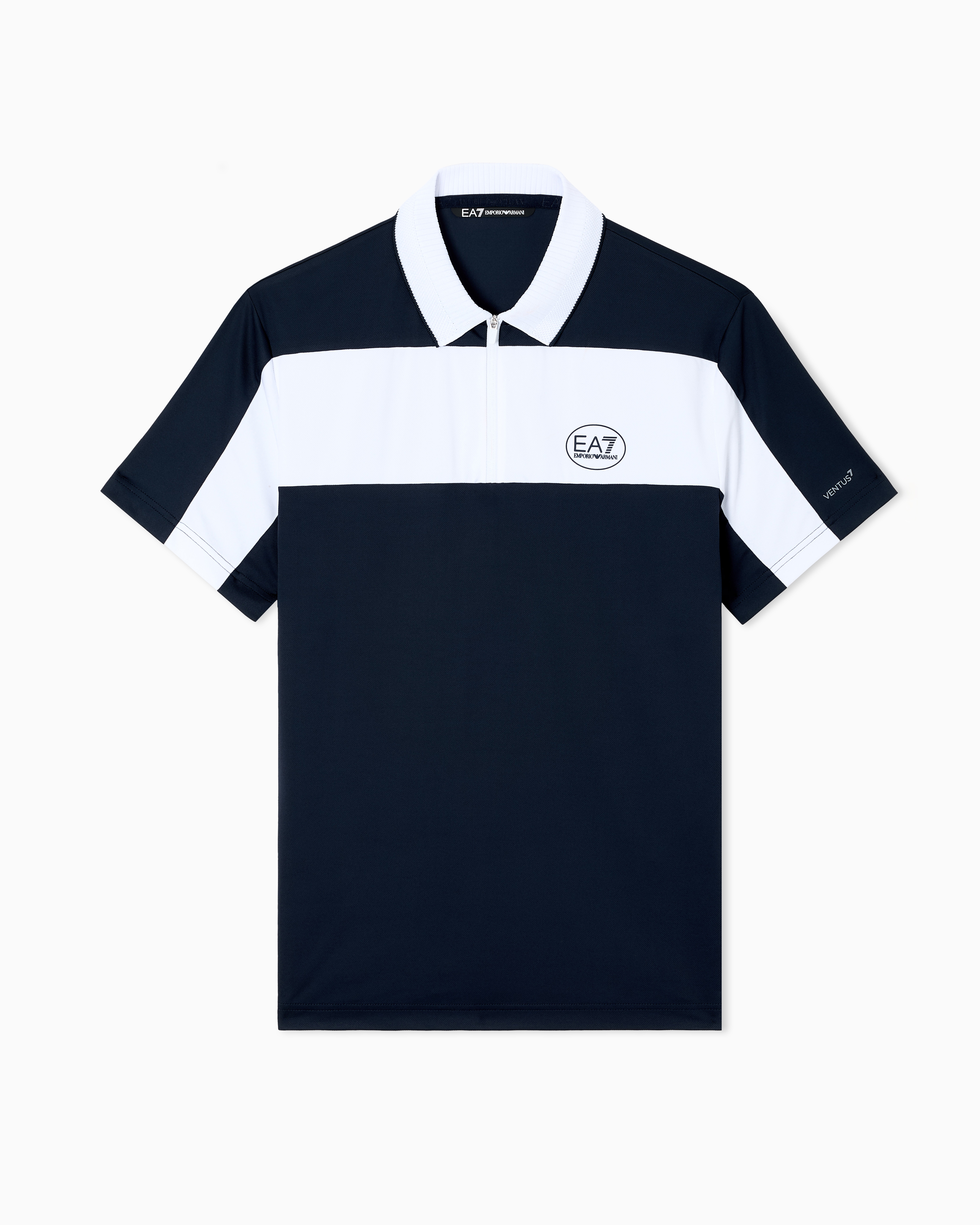 Tennis Pro zip-up polo shirt in VENTUS7 technical fabric