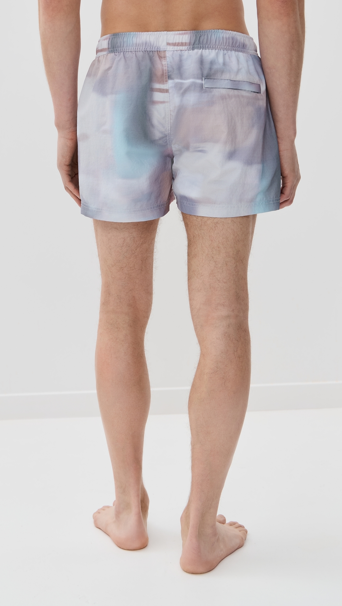 Printed Sebastian Swim Trunks 4 Painterly Blur