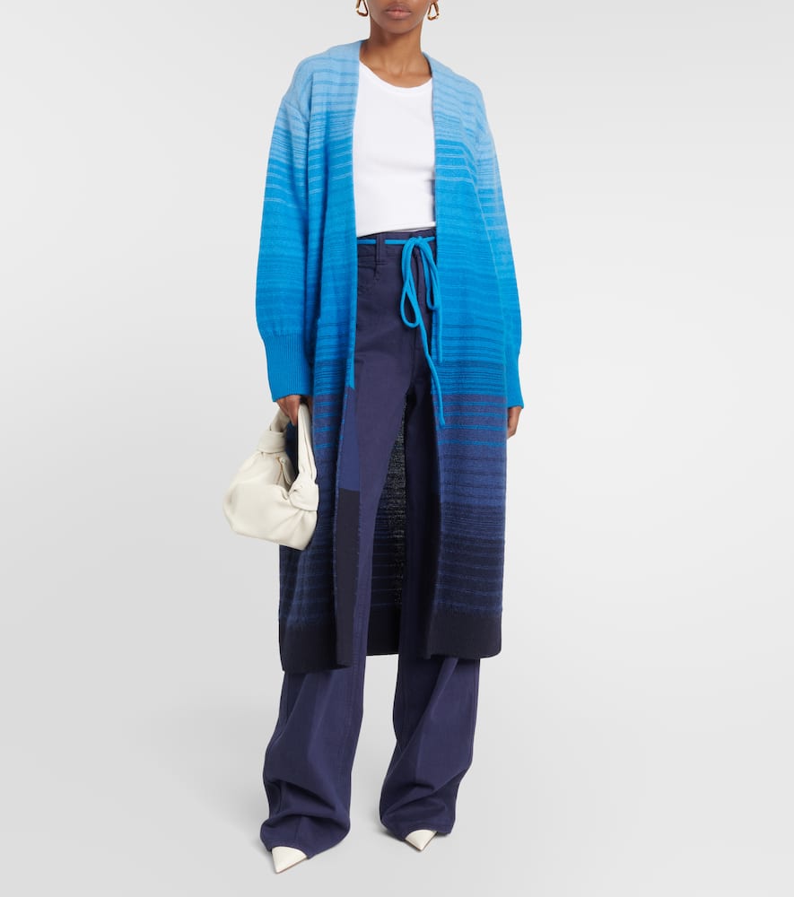 Blue Degrade ombré cardigan