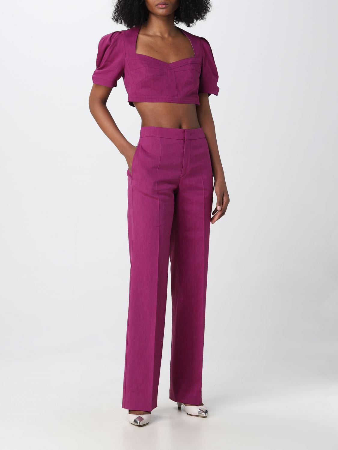 Pants Woman color Red