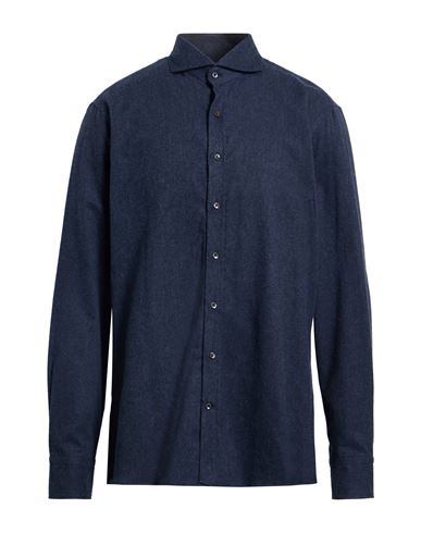 Stenströms Man Shirt Slate blue Size L Cotton