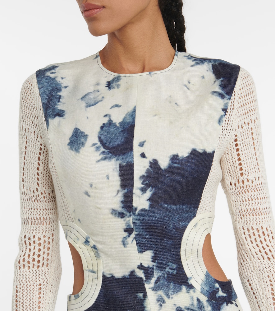 Exclusive to Mytheresa - Tie-dye cutout midi dress