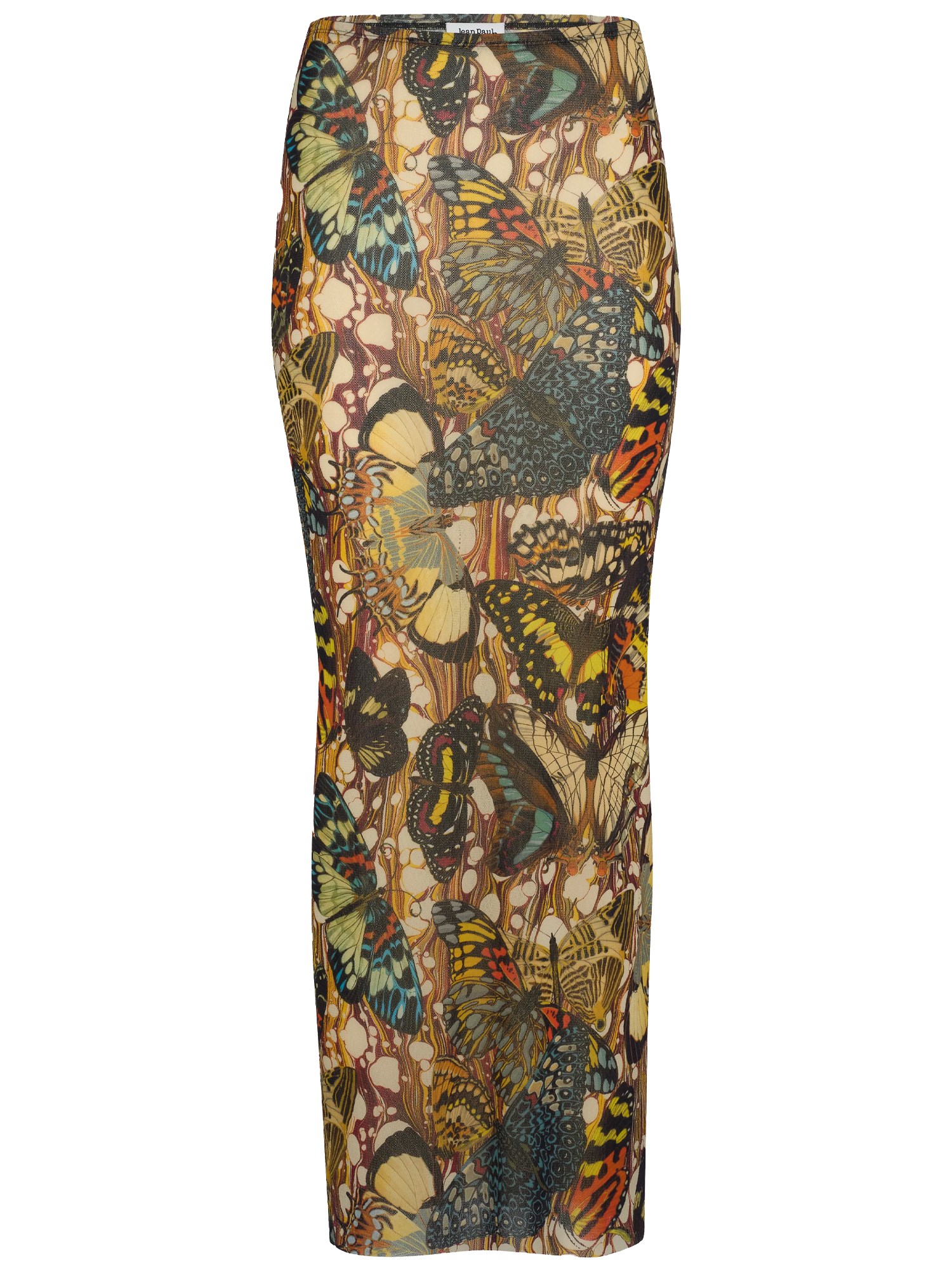 Long skirt with "bow tie" print