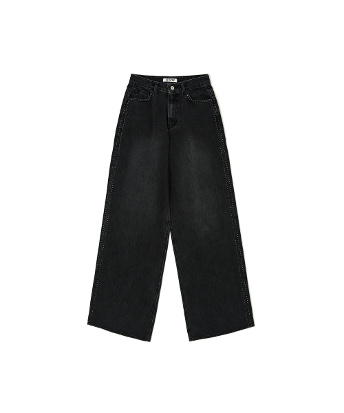 _Twinkle Denim Pants Black