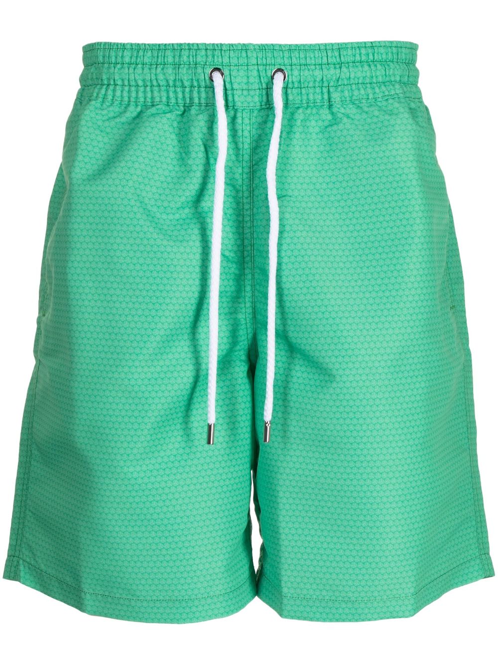 Drawstring-waist swim shorts - Green