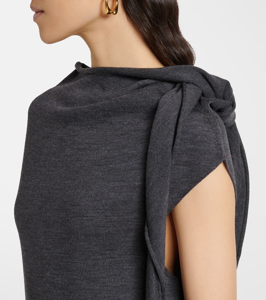 Wool midi dress